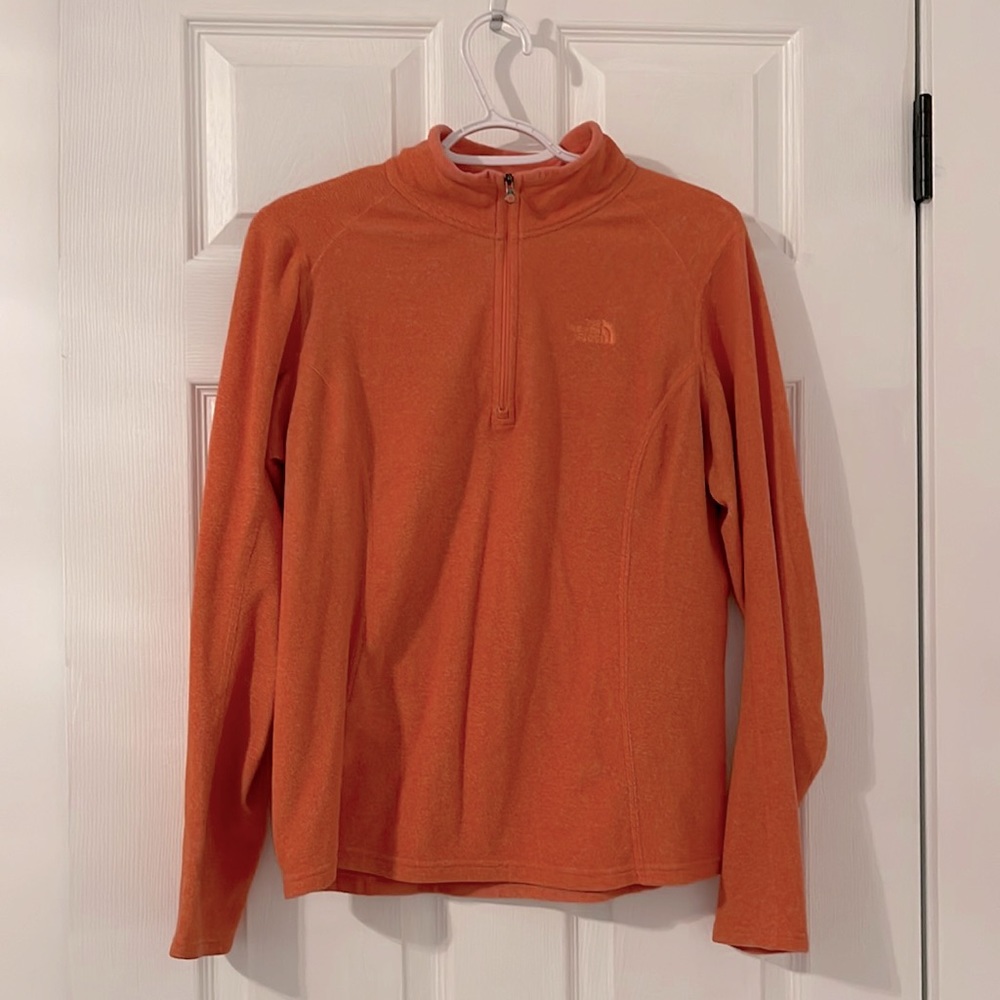 The North Face - Orange Half Zip Pull Over